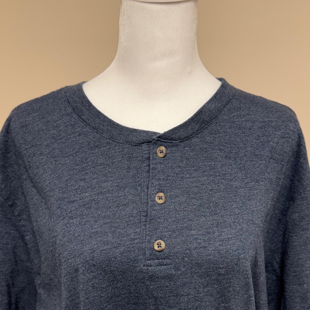 Men's Heather Blue Short Sleeve Shirt